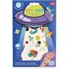 Legami - Tatuaggi Temporanei per Bambini, Tema Space, Lavabili, Resistenti a Sudore e Acqua, con Dettagli Glitter, facili da Applicare, Delicati sulla Pelle, Dermatologicamente Testati