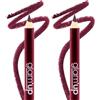 GLAM UP Glam'Up Paris - Matita per trucco labbra e occhi, eyeliner e lip liner, lunga tenuta, consistenza intensa, colore intenso, alta precisione, facile da applicare, n. 05, viola (Confezione da 2)