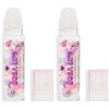 Revolution Beauty London I Heart Revolution Boba Lips Olio per labbra, Prodotto idratante per labbra infuso con estratto di tè Matcha, Trasparente (Confezione da 2)