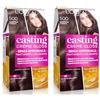 L'Oreal Paris L'Oréal Paris Colorazione Semipermanente Casting Crème Gloss, Colore Trattamento Ultra Glossy, Senza Ammoniaca, Colore: Castano Chiaro 500 (Confezione da 2)