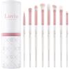 Luvia Cosmetics Set di pennelli per il trucco Luvia, All Eye Want Set, Set di pennelli per gli occhi, 8 pennelli cosmetici vegani, pennelli per il make-up per una perfetta sfumatura e applicazione