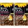 Garnier Olia, Colorazione Permanente Senza Ammoniaca, Copre il 100% dei Capelli Bianchi, Con Oli di Fiore di Origine Naturale, Formula Vegana, Castano Chiaro Dorato (Confezione da 2)