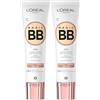 L'Oreal Paris L'Oréal Paris BB Cream Cest Magic 02 Leggera, ultraleggera, infusa con ingredienti naturali estratto di fico, pro-vitamina B5 e vitamina E, SPF 11 (Confezione da 2)