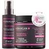 Kerargan - Duo Maschera e Siero alla Cheratina Per Capelli Danneggiati e Stressati - Fortifica, Nutre e Protegge - Senza Solfati, OGM, Oli Minerali - 500ml + 100ml