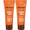 Bilboa, Viso&Corpo, Crema Viso e Corpo con Protezione SPF 30 - Travel Size per Abbronzatura Duratura e Intensa, Contrasta i Segni dell'Invecchiamento - Formato da Viaggio da 75 ml (Confezione da 2)