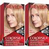COLORSILK Revlon ColorSilk Colorazione Permanente Capelli Fai-da-te a Casa, senza Ammoniaca e Arricchita con Cheratina, 73 - Biondo Champagne - 100 g (Confezione da 2)