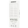 ANNY Gel Nail Strips - Pellicola UV per unghie da incollare con lampada UV, resistente e infrangibile, facile da usare, colore: bianco candy - n. 4