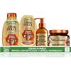 Garnier Ultra Dolce Routine Tesori di Miele, Con Shampoo da 300 ml, Balsamo da 250 ml, Maschera da 340 ml e Siero da 115 ml, Per Capelli Danneggiati, Con Miele d'Acacia