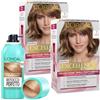 L'Oreal Paris L'Oréal Paris Kit Colore e Ritocco Biondi, Include 2x Colorazione Triplo Trattamento Excellence Crème Biondo (7) e Ritocco Perfetto I Biondi, 100% Copertura dei Capelli Bianchi