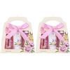 Accentra Set doccia da donna SWEET PEONY in bella confezione regalo - Set di 6 pezzi con gel doccia, lozione per il corpo e bagnoschiuma - Set regalo benessere per San Valentino e festa della mamma