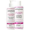 Kerargan - Duo Volumizzante Shampoo & Balsamo Biotina & Collagene Capelli Piatti, sottili e opachi - Booste Brillance & Struttura - Senza Solfato, OGM, Silicone, Olio Minerale - 2 x 250 ml
