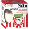 PicSol - Candela repellente per mosche e zanzare attive, 100% vegetale