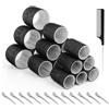 Romon 31 Pezzi Bigodini Grandi Set, 60mm 45mm 36mm Autoafferranti e 12 Pz Fermagli, Hair Rollers Boccoli Capelli Senza Calore per Salon Barber, Dormire, Capelli Lunghi e Corti, Nero