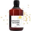 B.O.T Cosmetic & Wellness - Olio di Sesamo Biologico 100% Puro | Spremuto a Freddo | Uso Cosmetico e Massaggio Ayurvedico | Per Pelle e Capelli, Neutro, 500 ml