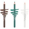 Misslyn | Matita per Occhi senza Sbavature, 3 Matite per Trucco a Tinta Intensa e Occhi Colorati - Set Tre Matite