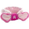 BARBIE - Fascia Trucco Morbida Rosa - Accessorio Bellezza Ufficiale Mattel - Confortevole per Skincare, Trucco e Struccaggio - Per Bambine e Ragazze, Routine Viso Quotidiana