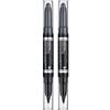 Manhattan Eyemazing Ombretto e Matita a Doppio Effetto - Nero 2-in-1, 001 In The Black, 1 x 0,7 g e 1 x 0,9 g (Confezione da 2)