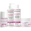 Kerargan - Set Volumizzante Shampoo, Balsamo, Maschera & Siero alla Biotina & Collagene per Capelli Piatti, sottili e opachi - Volume e lucentezza - Senza Solfato e OGM - 3 x 250 ml + 1 x 50 ml