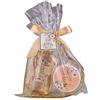 Accentra Set doccia da donna Honey JASMINE in un bellissimo cestello metallico, 2 pezzi con gel doccia e crema per il corpo, set regalo per compleanno, San Valentino e Natale