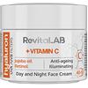 RevitaLAB Hyaluron Anti-Aging Day and Night Cream, Enriched with Vitamins A, B3, B5, E, C, Jojoba Oil, and UV Filters for Ages 40 - 55, 50 ml