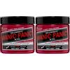 Manic Panic Hot Hot Pink Classic Creme, Vegan, Cruelty Free, Semi Permanent Hair Dye 118ml (Confezione da 2)