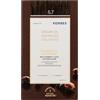 KORRES ARGAN OIL Colorant - tintura per capelli senza ammoniaca all'olio di argan biologico, Cioccolato 5.7, 100% di copertura dei capelli bianchi e vegano