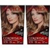 Revlon ColorSilk Colorazione Permanente Capelli Fai-da-te a Casa, Senza Ammoniaca e Arricchita con Cheratina, 60, Biondo Cenere Scuro (Confezione da 2)