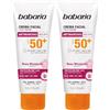 Babaria Crema Facial Solar Antimanchas Rosa Mosqueta F-50-75 Ml (Confezione da 2)