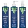 Valquer Laboratorios Valquer Profesional Total Repair Hair Pack, Shampoo Zero% 400 ml + Maschera Effetto Ghiaccio 300 ml + Balsamo Bifasico 300 ml, Capelli Danneggiati