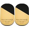 Max Factor Fondotinta Facefinity Compatto, Formula Vegan, Fondotinta dalla Coprenza Modulabile e dal Finish Mat, fino a 24 ore di Tenuta, SPF 20, 003, NATURAL ROSE, 10 g (Confezione da 2)