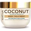 KATIVA Coconut Almond Ret Deep Treatment 300 mL - Maschera Riparatrice Intensiva - Cocco, Retinolo & Olio di Mandorla - Idratazione Profonda e Brillantezza