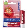 Liposan Strawberry Shine (1 x 4,8 g), cacao per labbra alla fragola, balsamo per labbra colorato, balsamo idratante per labbra belle, morbide e succose