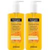 Neutrogena Curcuma - Gel detergente per il viso, lenitivo 3 in 1, 200 ml (Confezione da 2)