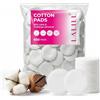 LALILL Cotton Pads, Pack of 600, Lint-Free Make-Up Pads, Effective Facial Cleansing for Her, Cosmetic Pads, Suitable for Sensitive Skin, in Bag, for Make-Up, Salon, Lotion