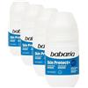 Babaria Desodorante Roll-On Skin Protect+ 50Ml (Confezione da 4)