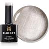 BLUESKY Smalto Per Unghie Gel, Cat Eye Silver, Ka1080, Argento, Bagliore (Per Lampade Uv E Led) - 10 Ml