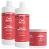 Wella Professionals Color Brilliance Shampoo professionale 1L + Conditioner 1L + Maschera 500ml per capelli spessi e grossi proteggono e mantengono vivo il colore