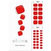 ohora Strisce per pedicure in gel semi-indurito 34 pezzi (P Blaze) - Include 16 strisce in tinta unita, 14 fasce per accenti, 2 tamponi di preparazione, lima per unghie e bastoncino di legno