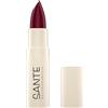 Sante Naturkosmetik Sante Naturosmetik Moisture Lipstick 07 Mulberry, rossetto nutriente con acido ialuronico, effetto plump e sepilift, cura delle labbra morbide in rosso scuro, 4,5 g