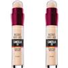 Maybelline New York Correttore Liquido Il Cancella Età, con Bacche di Goji e Haloxyl, Copre Occhiaie e Piccole Rughe, 01 Light, 6,8 ml (Confezione da 2)