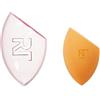 Real Techniques Miracle Complexion Sponge+custodia da viaggio, spugna da trucco decorativa natalizia per fondotinta,set da 2 pezzi