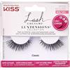 KISS Lash Couture LuXtensions Collection 1 paio di ciglia finte, classiche, leggere e flessibili in finto visone con fascia super sottile, include colla per ciglia