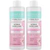 CLINIANS HYDRA PLUS acqua micellare attiva antistress per pelli secche o sensibili, con estratto di Malva, 400 ml (Confezione da 2)