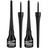 deBBY, 100% precision EYELINER Liquido a Lunga Tenuta, Pigmenti Neri Intensi e Tratti Precisi, Asciugatura Rapida, Applicatore in Feltro per un'Applicazione Confortevole, Oftalmologicamente Testato