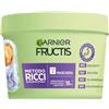 Garnier Fructis Maschera Idratante, Per Capelli Ricci Definiti e Idratati, Arricchita con Acido Ialuronico e Burro di Karité, Metodo Ricci, 370 ml