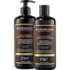 Kerargan - Duo Anti-Caduta Shampoo & Balsamo all'Olio di Ricino per Capelli Secchi, Fragili, Devitalizzati - Favorisce la Crescita - Senza Solfati, Silicone, GMO - 2x500 ml