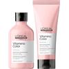L'Oréal Professionnel Paris Kit Shampoo + Balsamo Professionale per Capelli Colorati, Formula Idratante e Anti-Sbiadimento, Colore Protetto, Vitamino Color, 300ml + 300ml