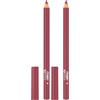 deBBY, lipPENCIL LONG LASTING, Matita Labbra Lunga Durata con Pigmenti Full Color, Applicazione Precisa e Confortevole, Texture Scorrevole, Colore 06 Rosewood (Confezione da 2)