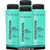 Vitalcare | Ultra Hydration - Shampoo e Balsamo Idratante, Shampoo Due in Uno per Capelli da Normali a Secchi, con Semi di Lino e Avocado, 4 x 500 ml