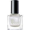 ANNY Nail Polish - Smalto colorato di alta qualità con lucentezza a lunga durata, resistente alle schegge e ad asciugatura rapida, colore: Dresscode Relaxed - Bianco perla brillante - 15 ml